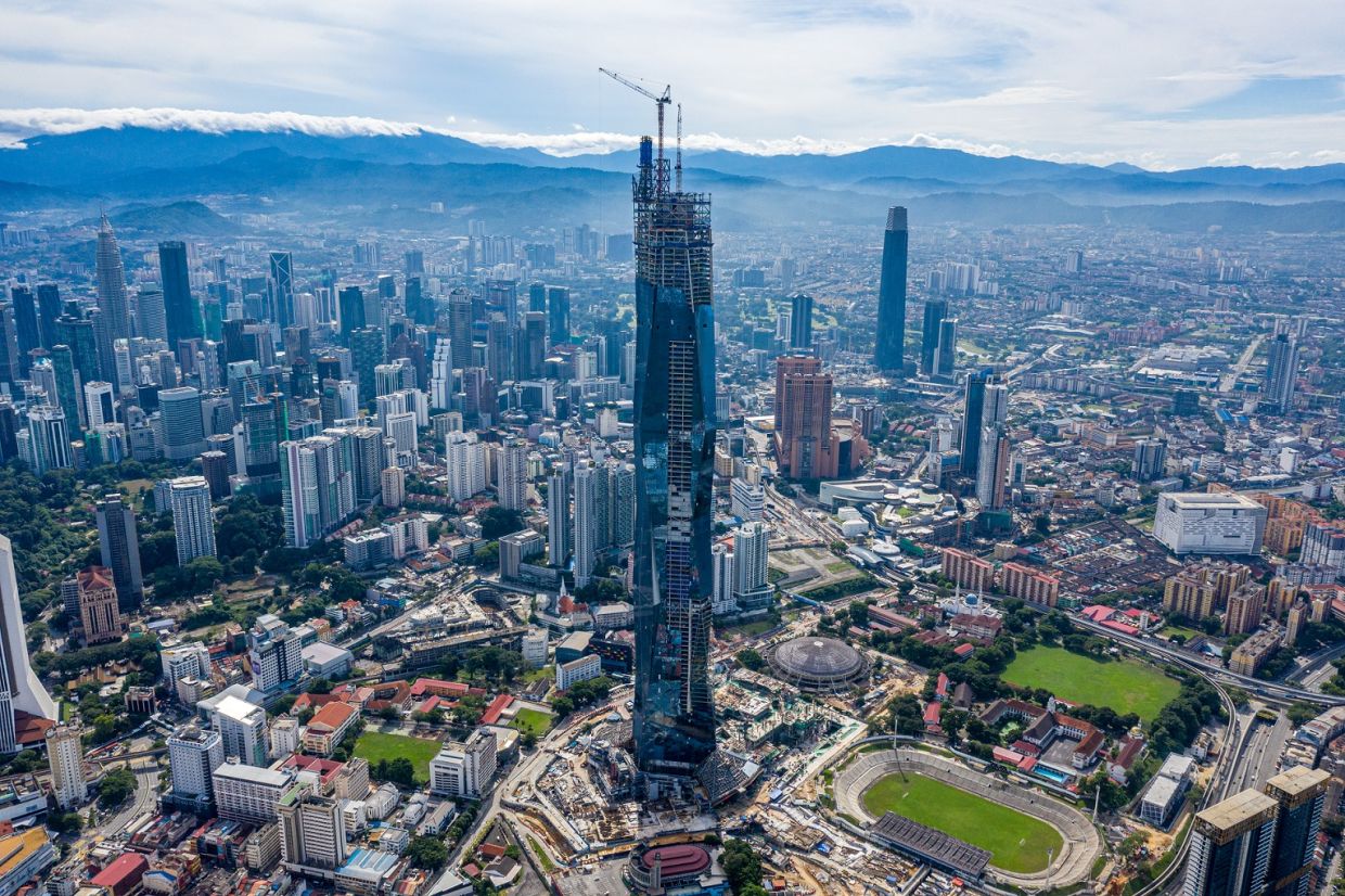 Merdeka 118 the world's second tallest tower is ahead of completion